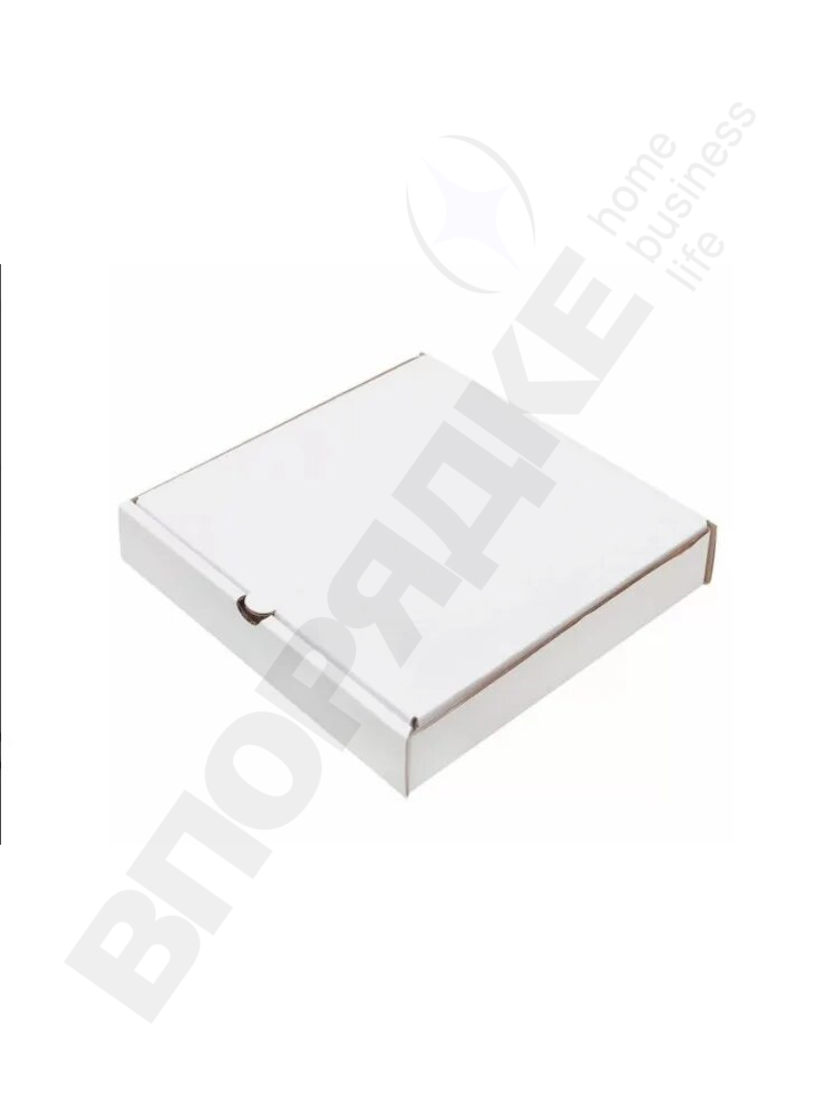Коробка для пиццы 25*25*4 см белая 1шт