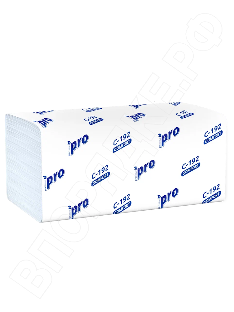 Полотенца V-сложение "Protissue" С192 1сл 250л/1уп