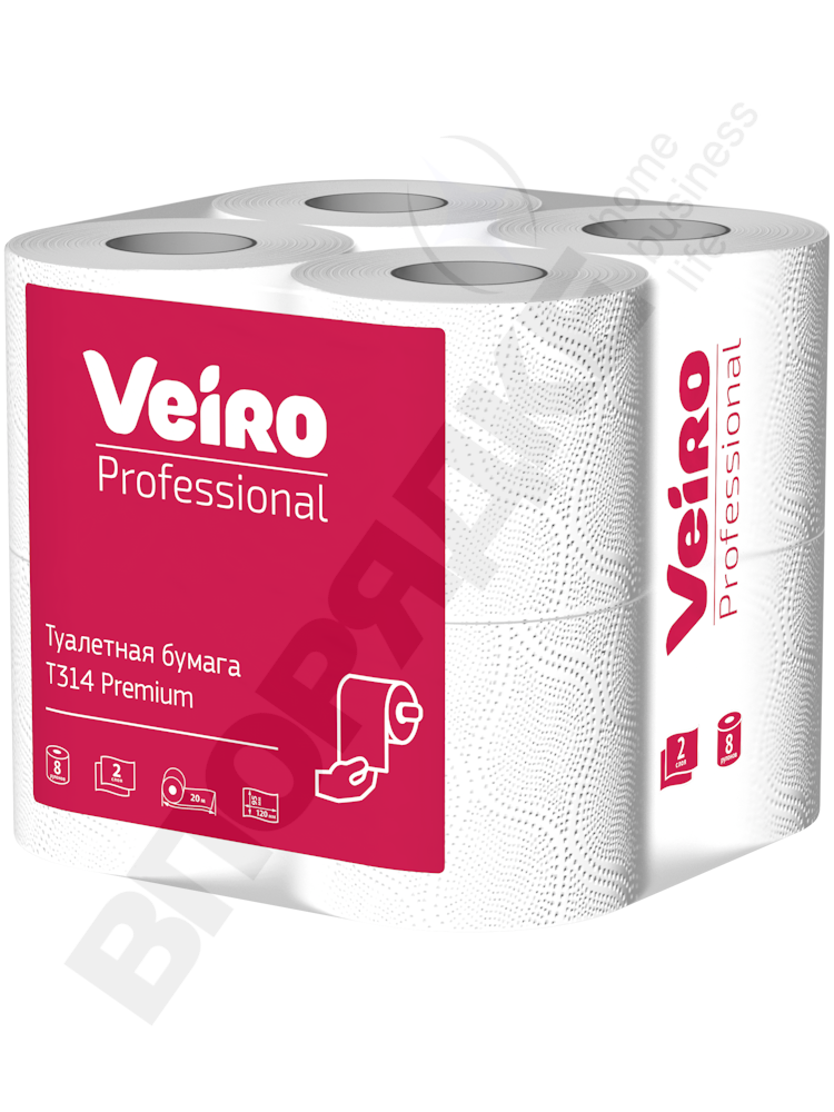 Туал.бум."Veiro" 314 premium 2сл. (12) 8рул/уп