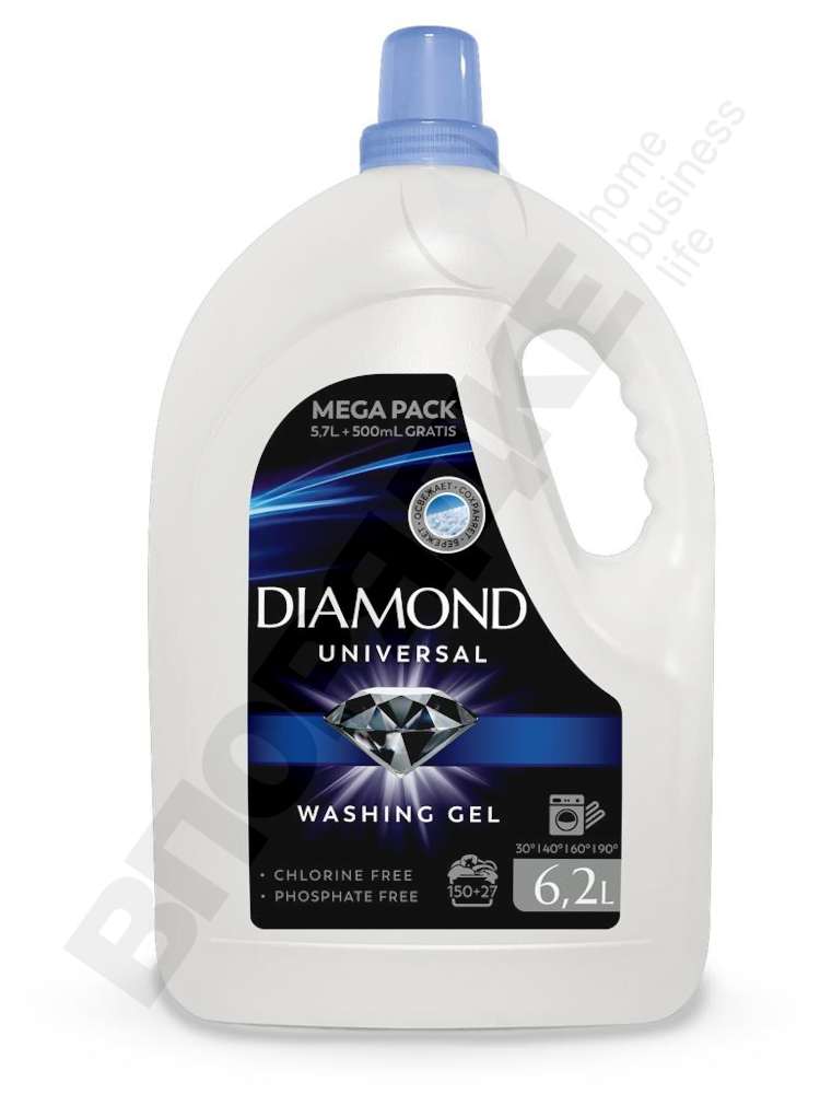 Средство д/стирки гель "Diamond" универсал 6,2л