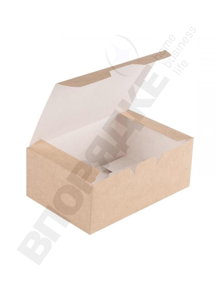 Упаковка д/наггетсов,фри "DoECO Fast Food Box S" 115*75*45мм (600) 50шт/уп