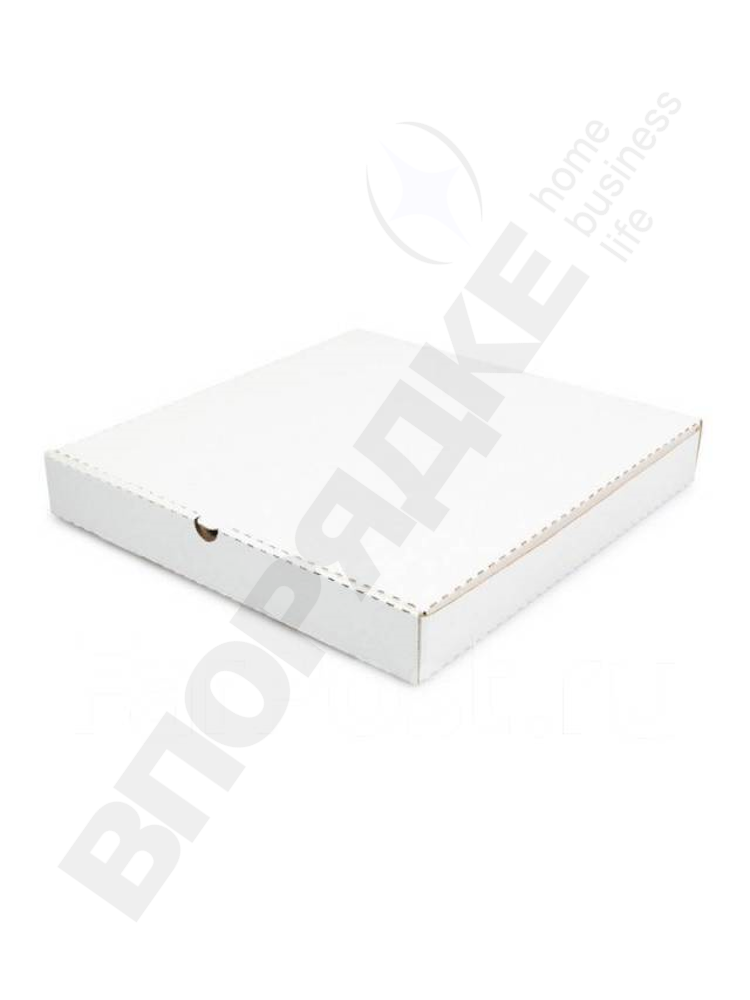 Коробка для пиццы 25*25*3,5 см белая 1шт