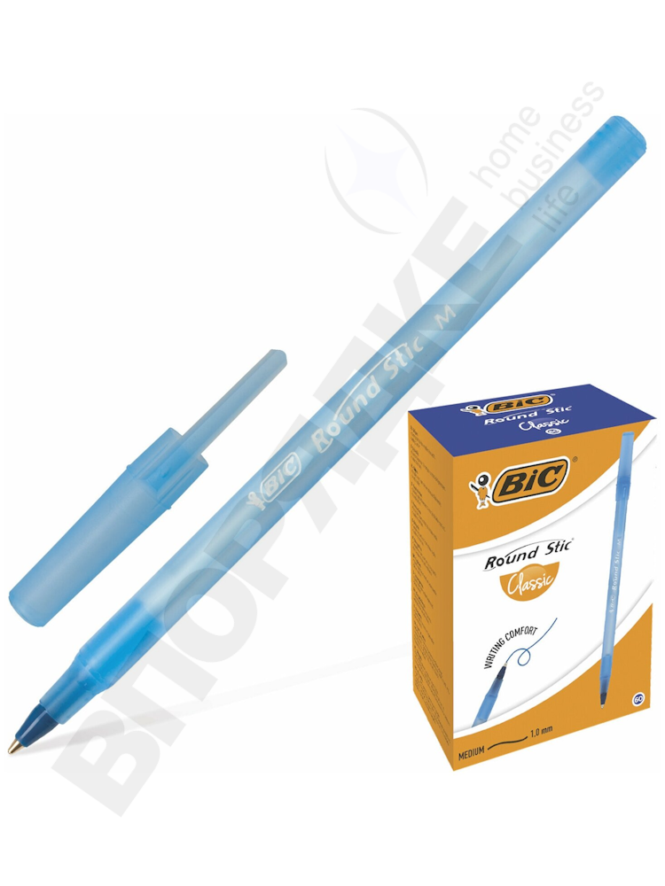 Ручка шариковая "Bic" Round stic синяя 1шт.
