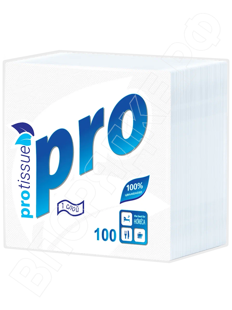 Салфетки "Protissue" 24*24 С184 белые 100шт*40пач/уп
