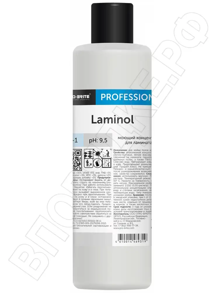 Pro brite Laminol Моющий концентрат д/ламината 1л