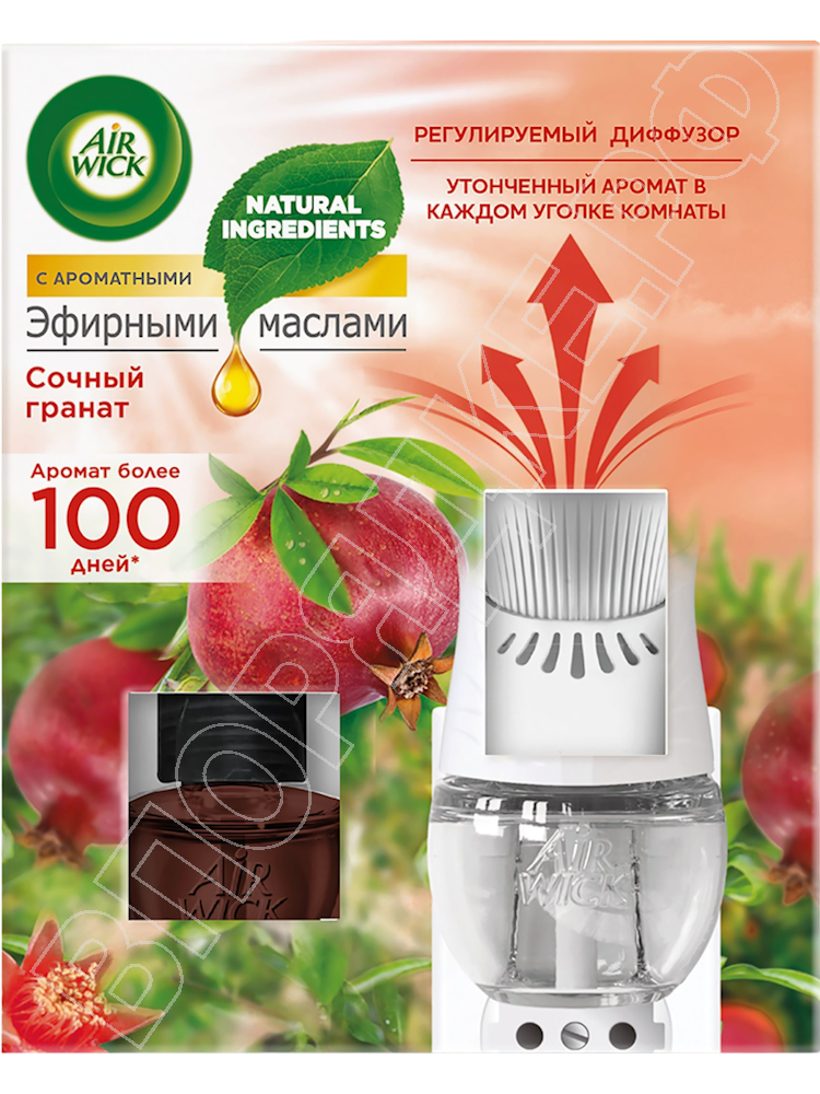 Диффузор аромамасел "AirWick" (комплект) Сочный гранат 1шт