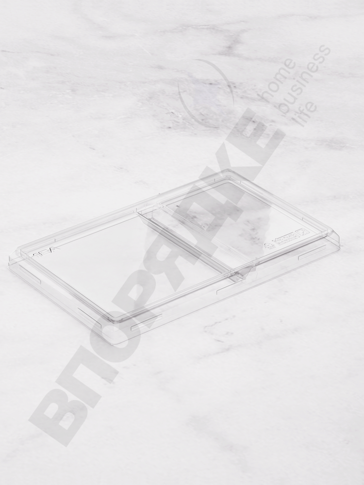 Крышка д/контейнера 2 секции OneClick lid 800 "1EA" прозрачная (300) 50шт/уп