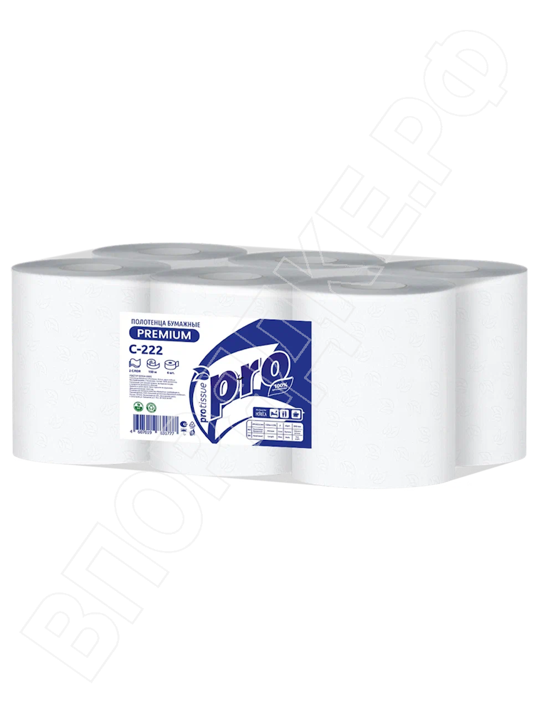 Полотенца "Protissue" С222 premium 2сл 150м рул