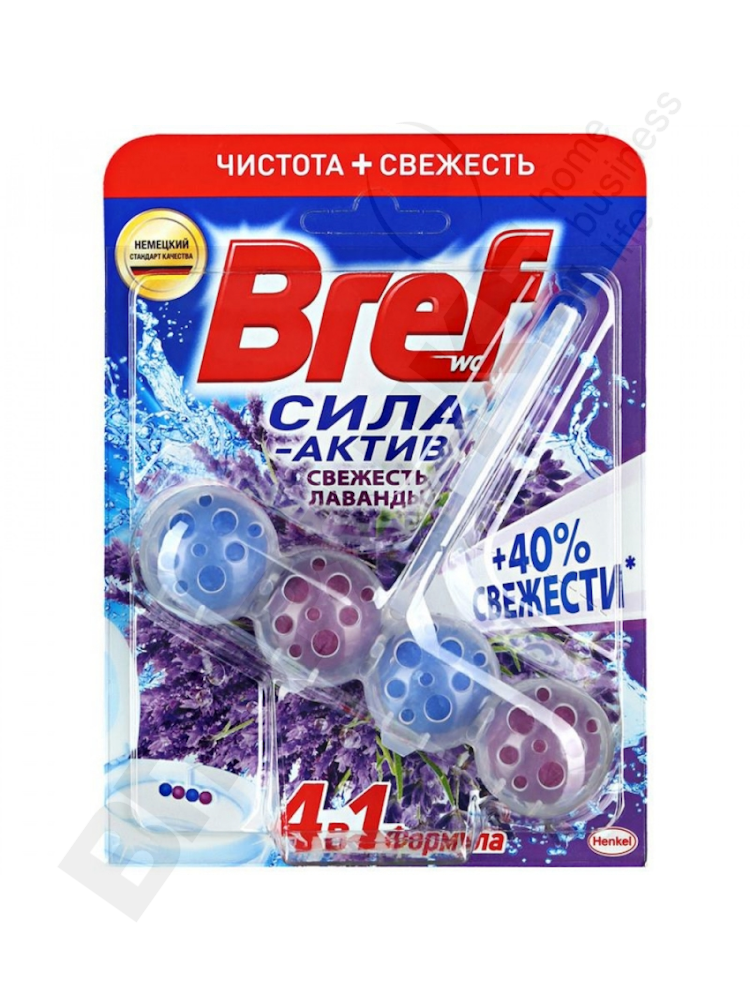 Блок туалетный подвесной "BREF" Свежесть лаванды 50г