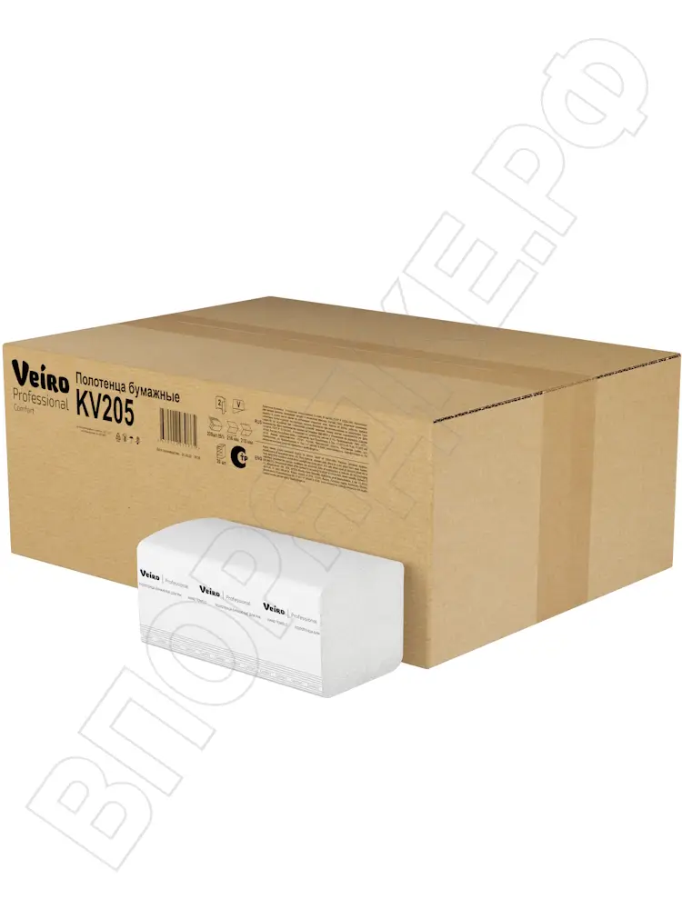 Полотенца V-сложение "Veiro" KV205 comfort 2сл/33г 200л/1уп
