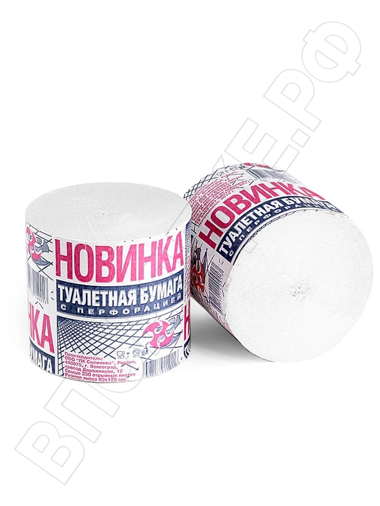 Туалетная бумага "Новинка" б/вт. 48шт/уп