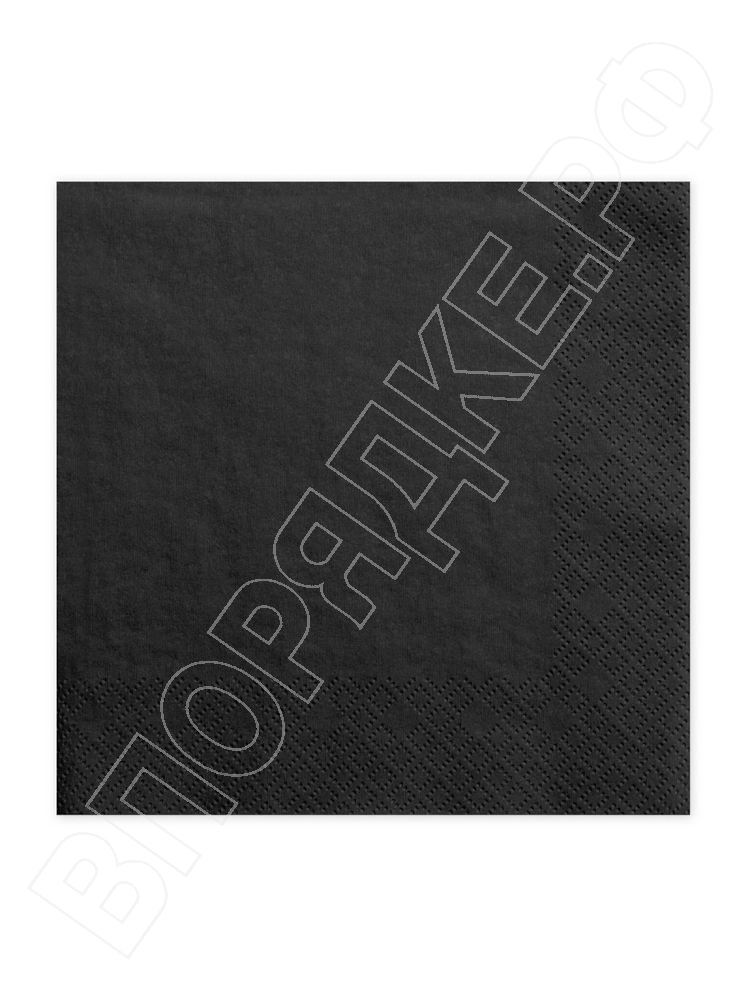 Салфетки "NN" 33*33 черные (1сл) (9уп) 300шт/уп