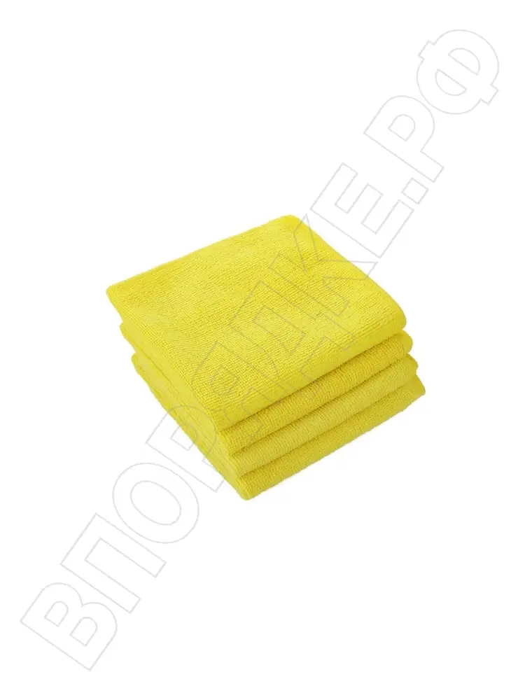 Салфетка из микрофибры АТ 200гр.желтая 29*29 1 шт