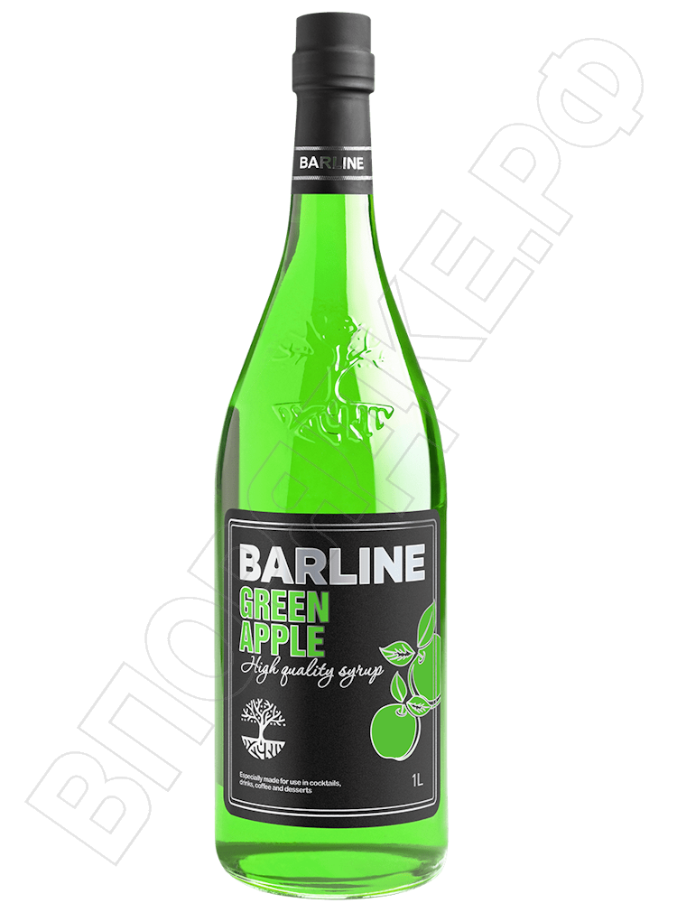 Сироп Barline Зеленое яблоко, стекло 1л