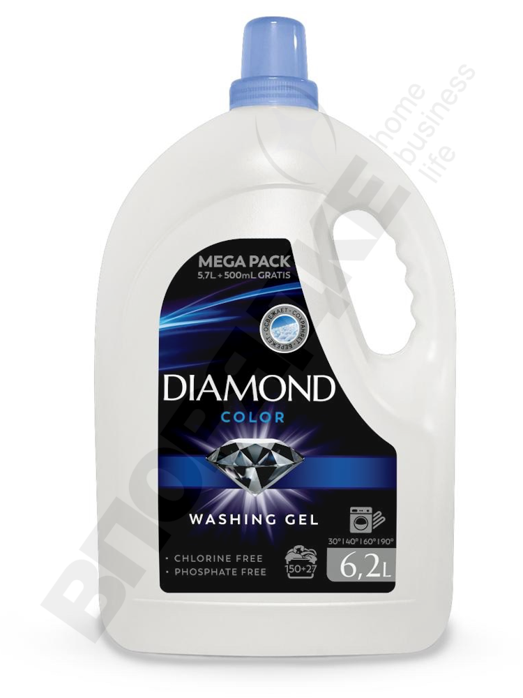 Средство д/стирки гель "Diamond" д/цветного белья 6,2л