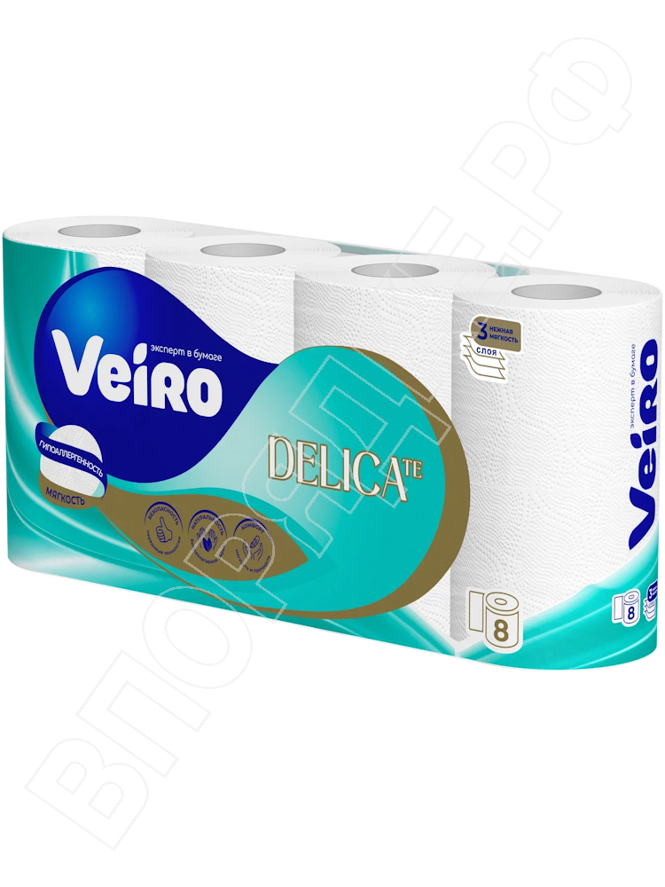 Туал.бум."Veiro" T319 professional 3сл. (8*6) 8рул/уп