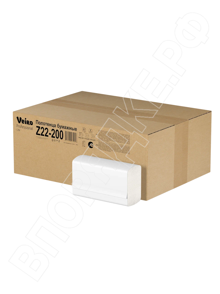 Полотенца Z-сложение "Veiro" Z22-200 comfort 2сл 200л/1уп