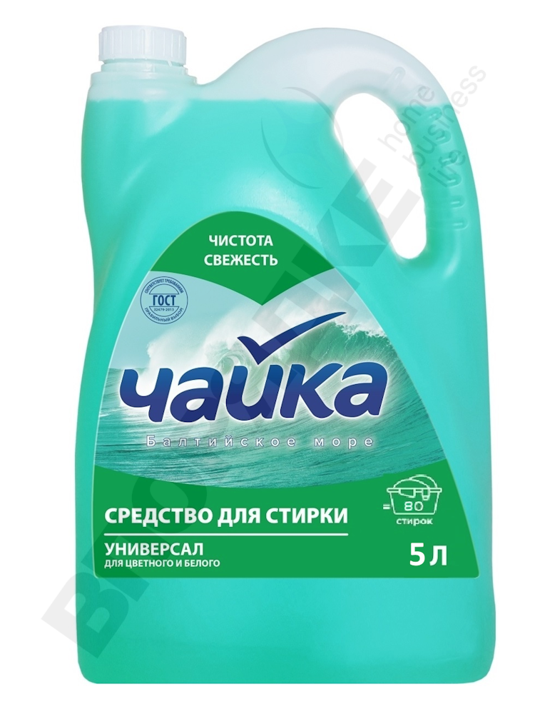 Средство д/стирки гель "Чайка" универсал 5л.