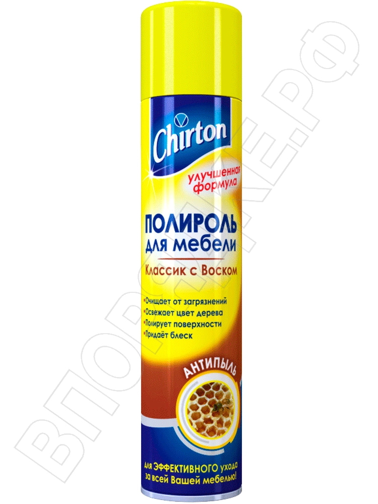 Полироль "Chirton" Классик с воском 300мл.
