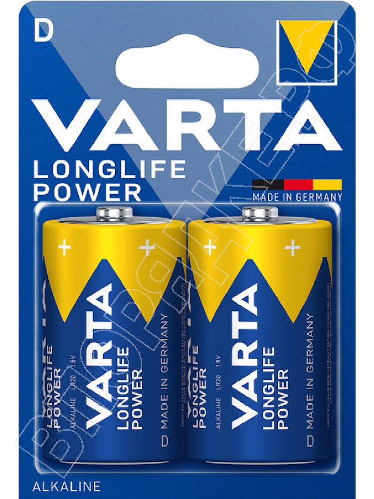 Батарейки Varta Longlife Power D 2шт/уп