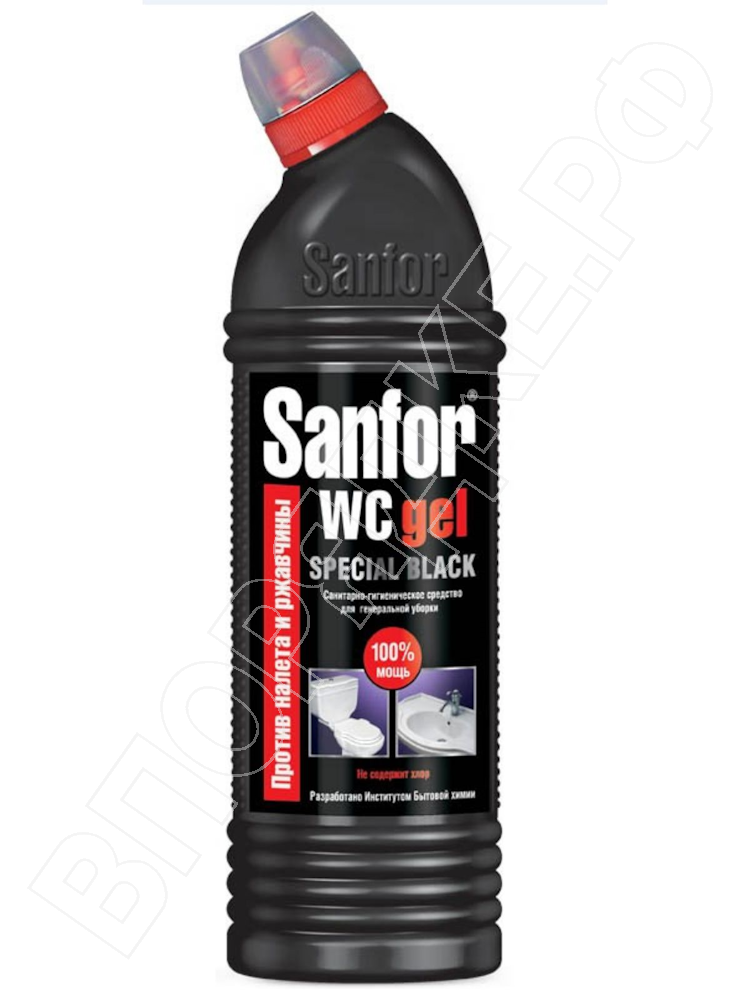 Чистящее средство "Sanfor WC gel" Special black 750г