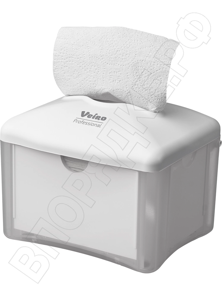 Дисп. Veiro EASY NAP micro, для настольных салфеток, (белый), 1шт