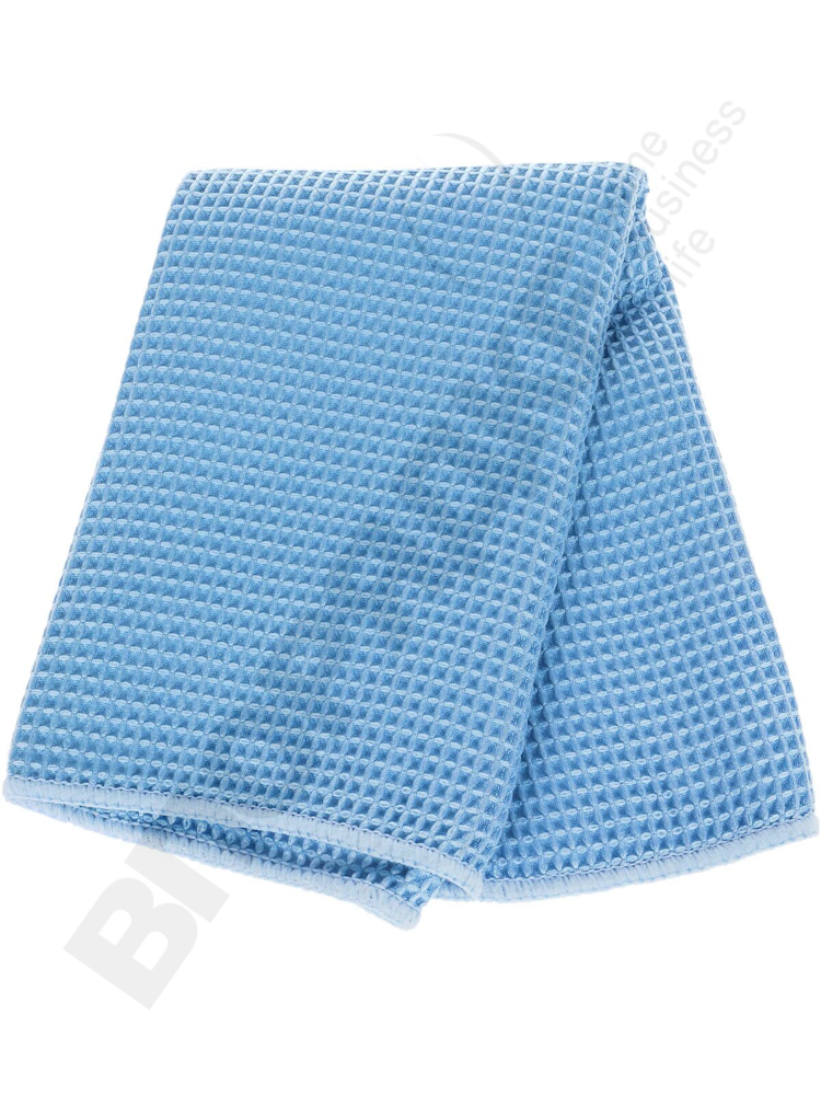 Салфетка вафельная синяя 35*35 1шт