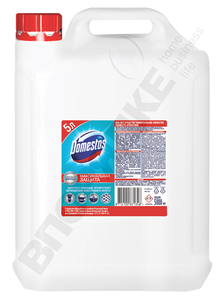 Чистящее средство "Domestos" атлантическая свежесть 5л