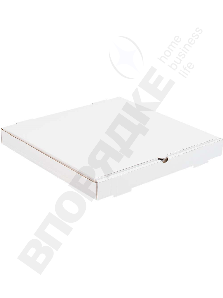 Коробка для пиццы 30*23*4 см белая Т-22В 50шт/уп