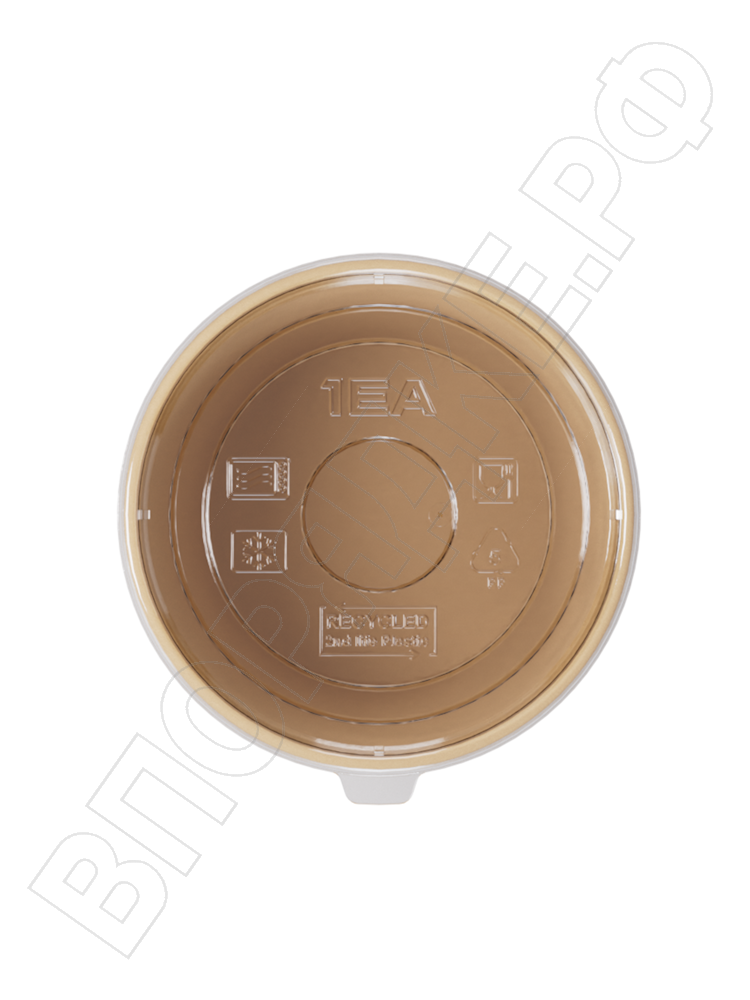 Крышка д/контейнера OneBowl UP lid "1EA" прозрачная 380-520мл (550) 25шт/уп