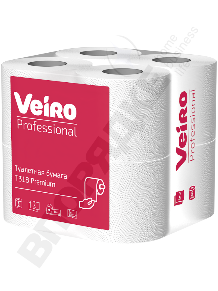 Туал.бум."Veiro" T318 premium 2сл. 15м (8*6) 8рул/уп